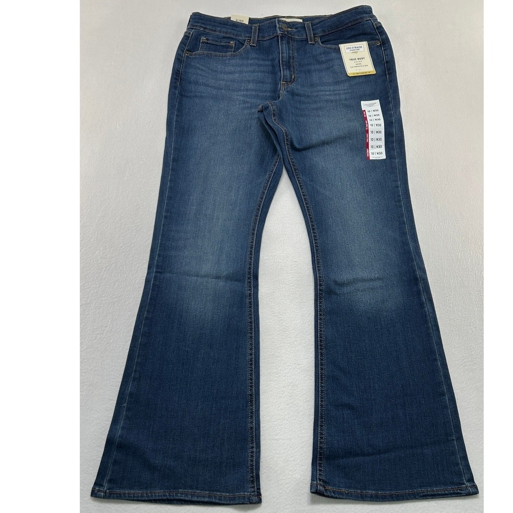 Levi Strauss Signature Gold True Boot‎ Jeans Women's 10 W30 Medium Wash Mid Rise